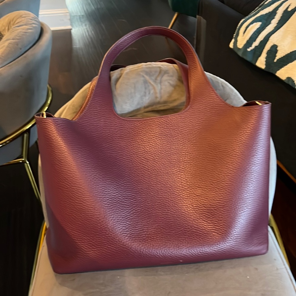 Cuyana 16 inches system tote in maroon